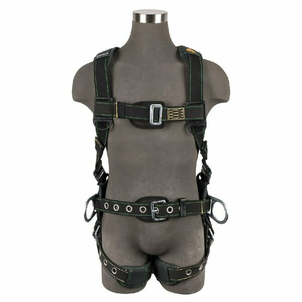 Safewaze Arc Flash Construction Harness: 3D, MB Chest, TB Legs PRO49